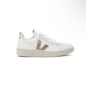 Veja V-10 Chromefree Leather Extra White Platine Gold Sneakers